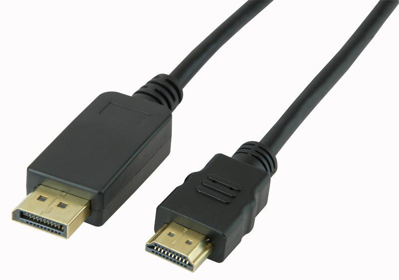 PRO SIGNAL Cable DisplayPort a HDMI, 5m, Negro