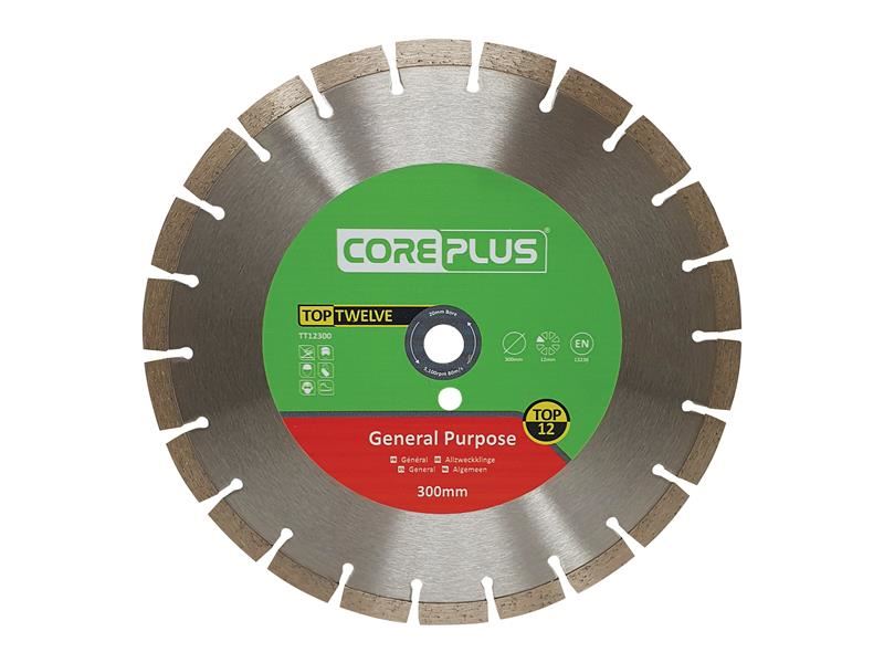 CorePlus Top Twelve Γενικής Χρήσης Λεπίδα Διαμαντιού 300mm