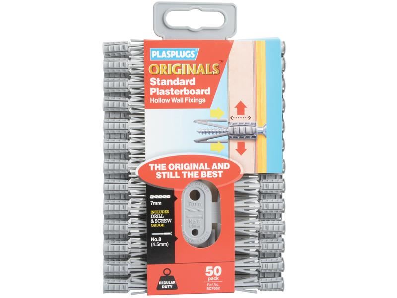 Plasplugs SCF 552 ORIGINALS™ 石膏ボード用アンカー 50個入り