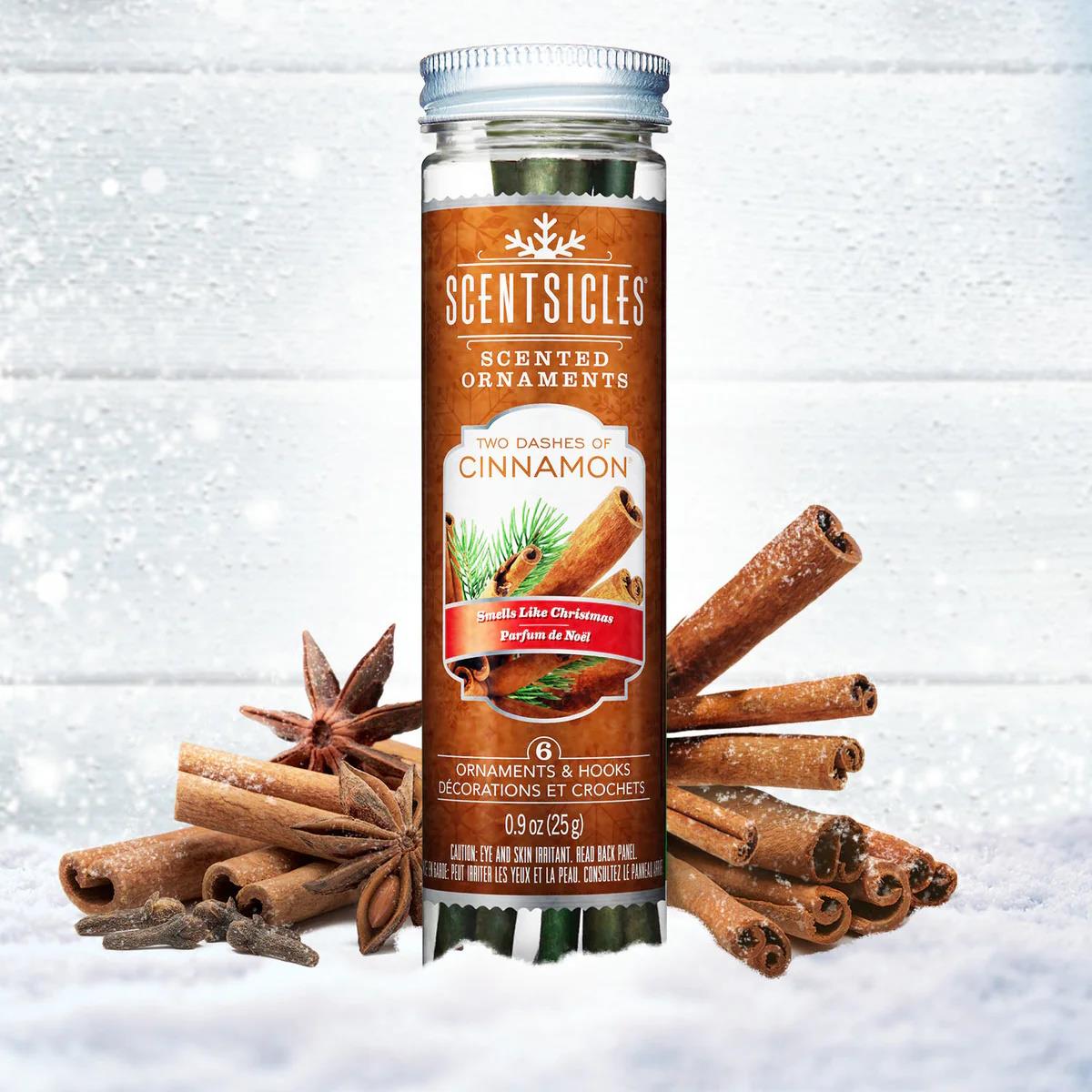 Scentsicles Geurversieringen voor Kerstboom, Kaneel (6 stuks)