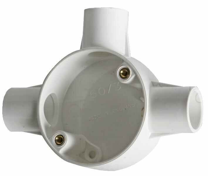 Pro Power T-krabice pro rozvodné trubky, bílá, 20mm
