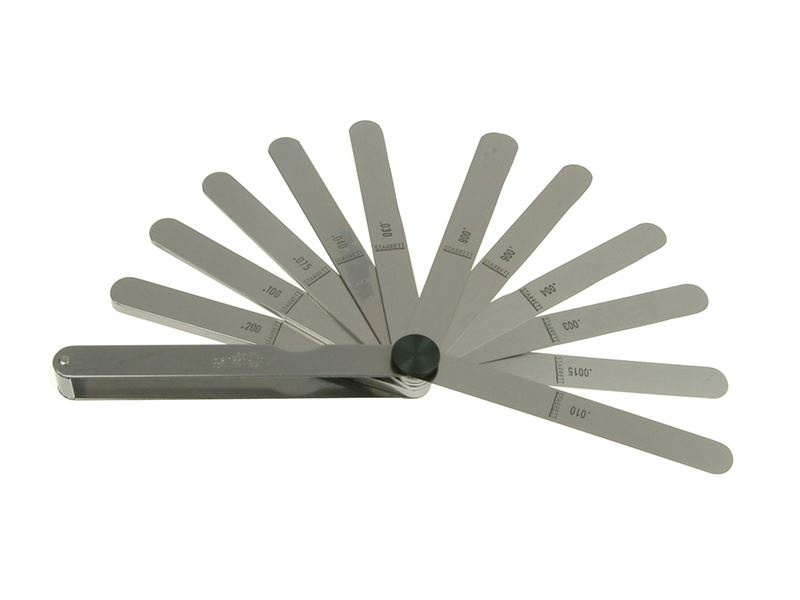 Starrett 467 Feeler Gauge Set, 13-Piece, 0.0015-0.200in