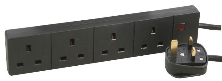 PRO ELEC 4 Εξεδρία Προέκτασης με Νέον, 10m, Μαύρο, 13A
