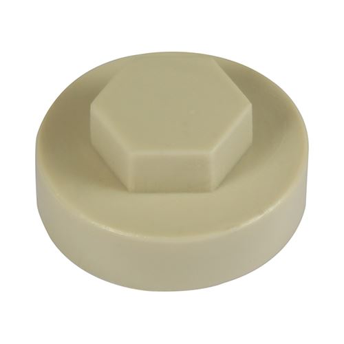 Timco Hex Head Cover Caps, Beige, 19mm, Pack of 1000