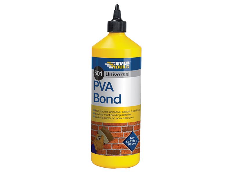 Everbuild Sika 501 Universele PVA Lijm, 1 Liter