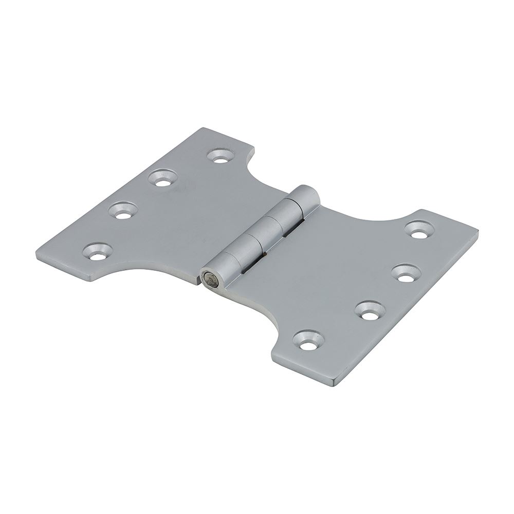 Timco Parliament Hinges, Solid Brass, Satin Chrome, 102 x 125mm (2pc)