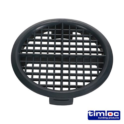 Timco Push-in Soffit Vent, Grey, 70mm (10-Pack)