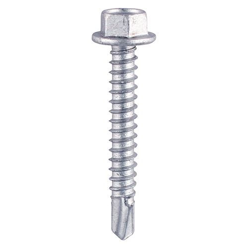 Timco Tornillos Autoperforantes Cabeza Hexagonal, Zincados, 10x5/8 Pulgadas, 1,