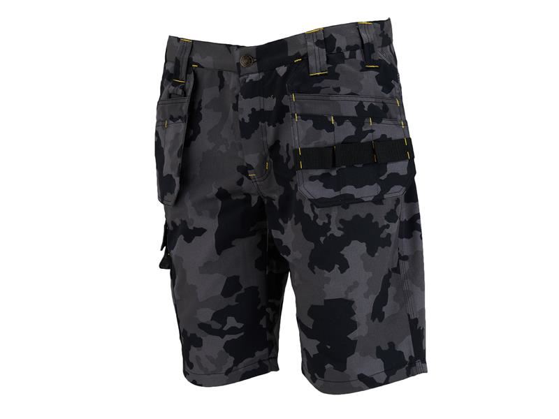 STANLEY Hanley Shorts porte-outils, camouflage noir, Taille 36
