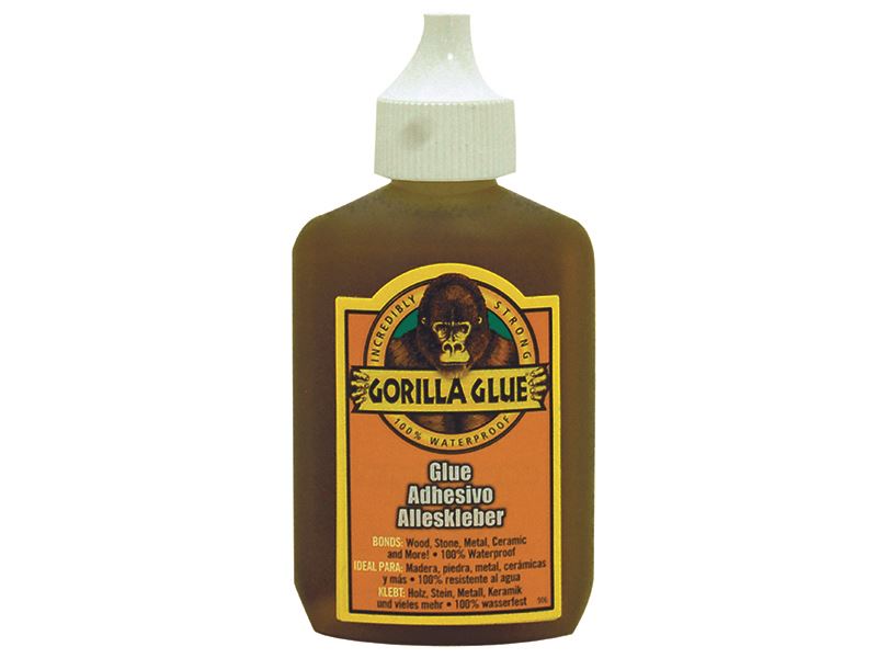 Gorilla Polyurethane Glue, 60ml, Waterproof & Strong Bond