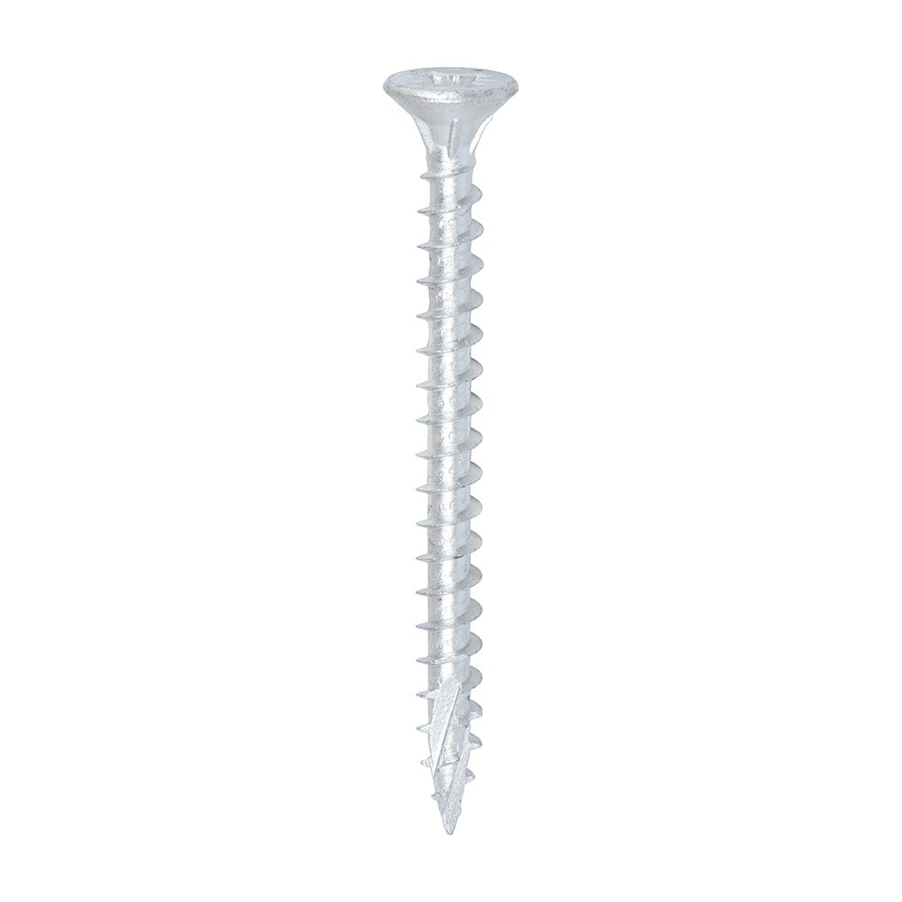 Timco C2 Vis Extérieur Polyvalentes Premium, PZ, 6.0x70mm, Argenté, 90 pièces