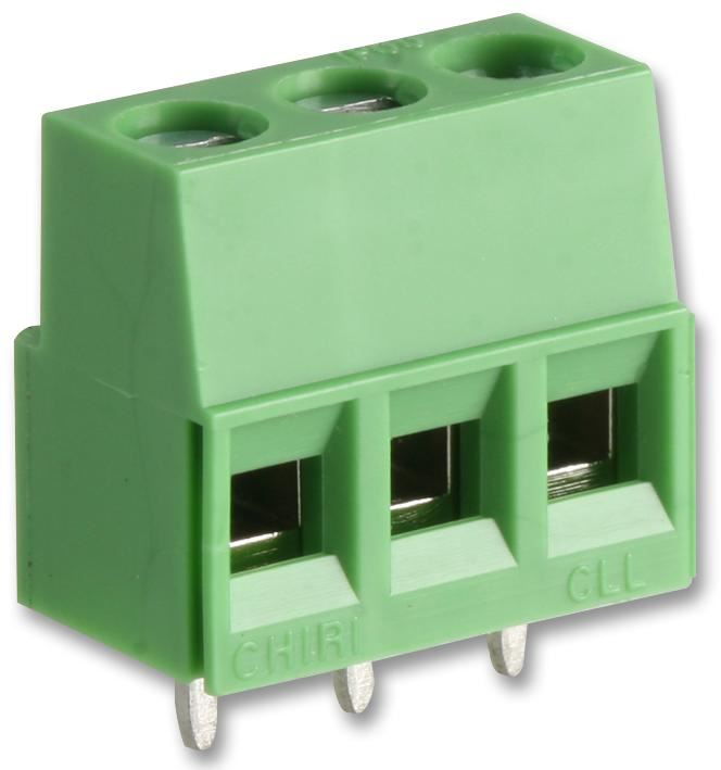 CAMDENBOSS Terminal Block, Interlocking, 3 Way, 5mm Pitch