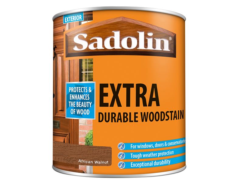 Sadolin Extra Durable Woodstain - African Walnut, 1 Litre
