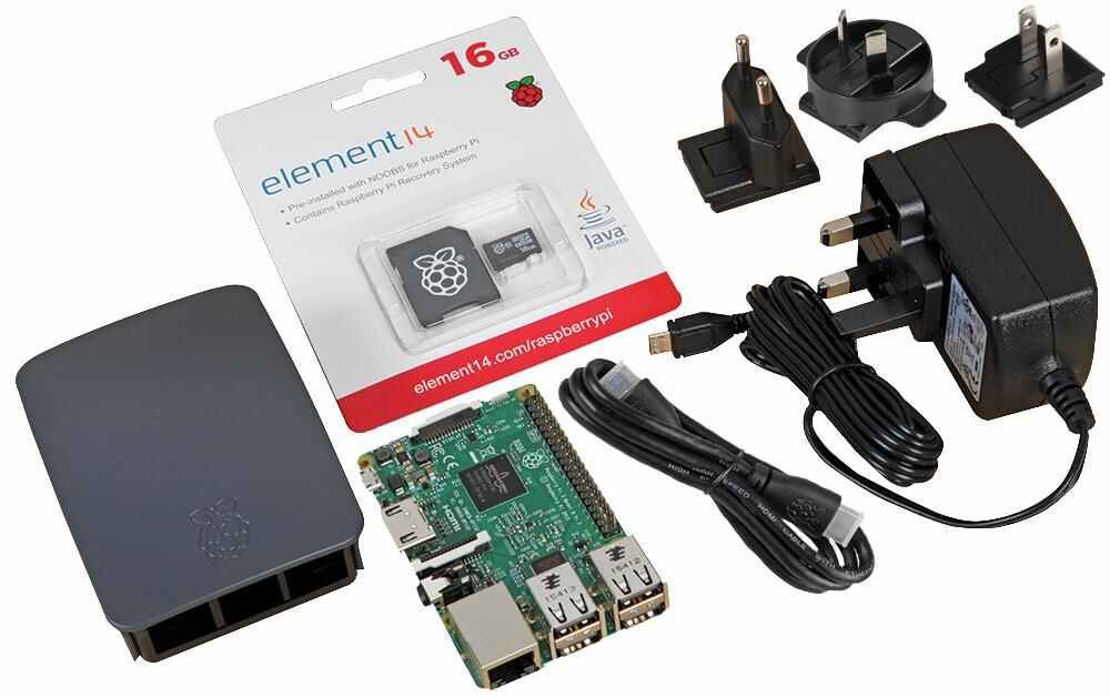 UCREATE Raspberry Pi 3 Επίσημο Σετ Έναρξης με HDMI, Μαύρο