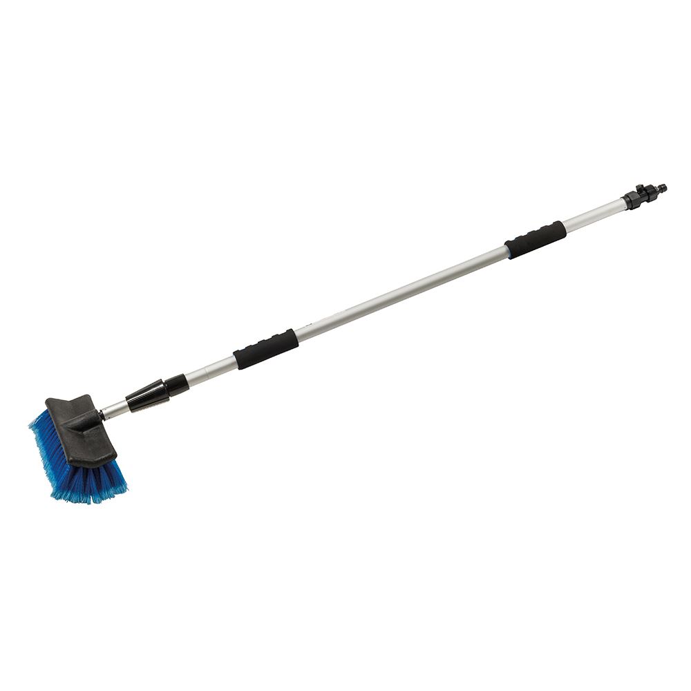 Silverline Spazzola Telescopica per Pulizia, Alluminio, 1.32 – 2.14m