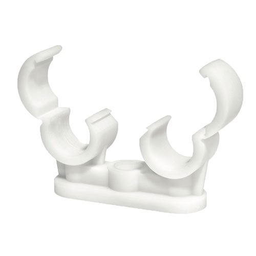 Timco - Raccord double à verrouillage rapide pour tuyaux 15mm, Blanc, Lot de 50
