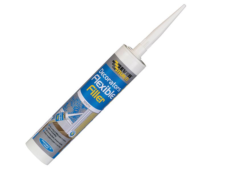 Everbuild Sika Flexible Decorator's Filler, White, 290ml