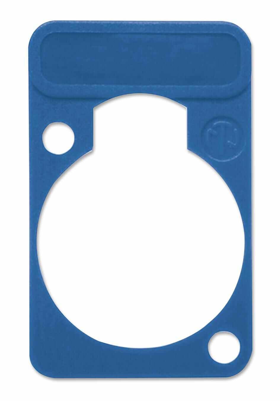 Neutrik D-sub Shell Lettering Labelplaat, Blauw
