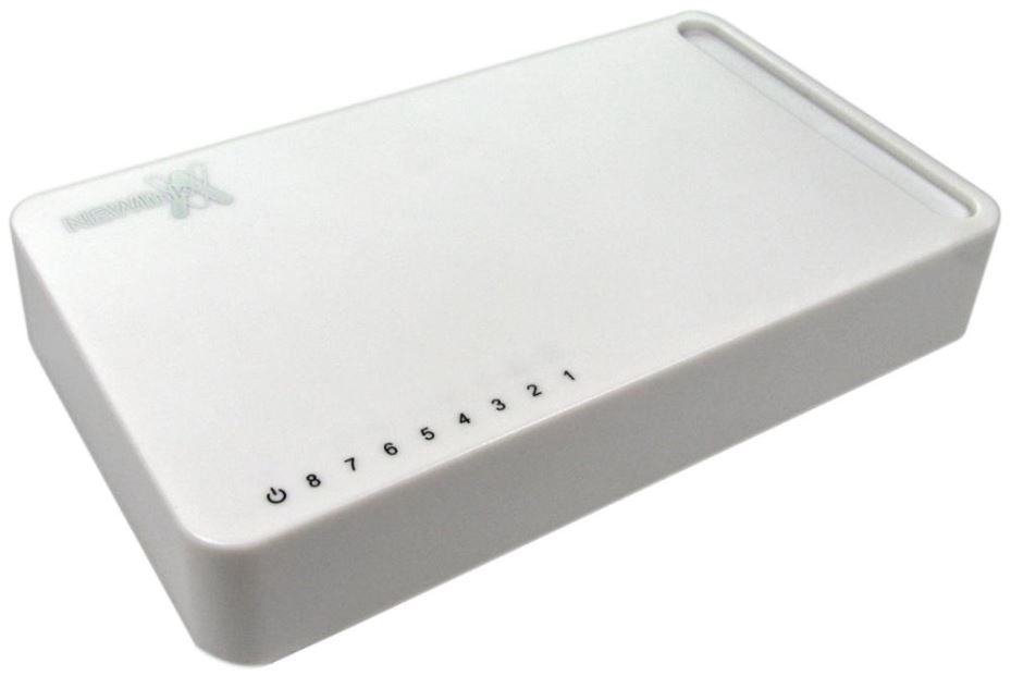 NEWLINK 8-Port Gigabit Ethernet Switch, White