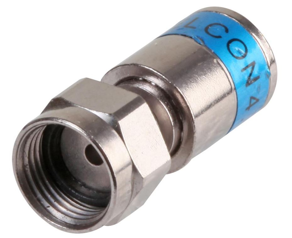 WEBRO WF65 Coax F Type Compression Plug, 3000MHz