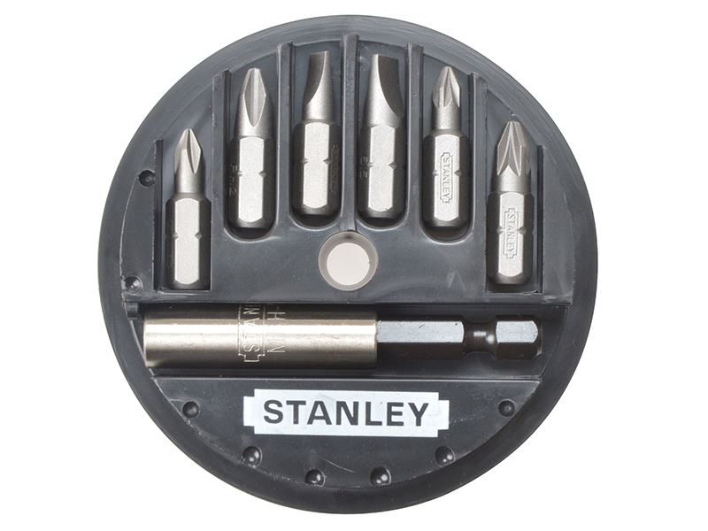 STANLEY 7-delige Schroefbittenset met magnetische houder