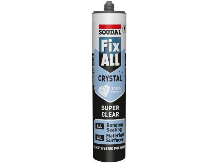 Soudal - Fix ALL Crystal 290ml Super klarer Kleb- und Dichtstoff