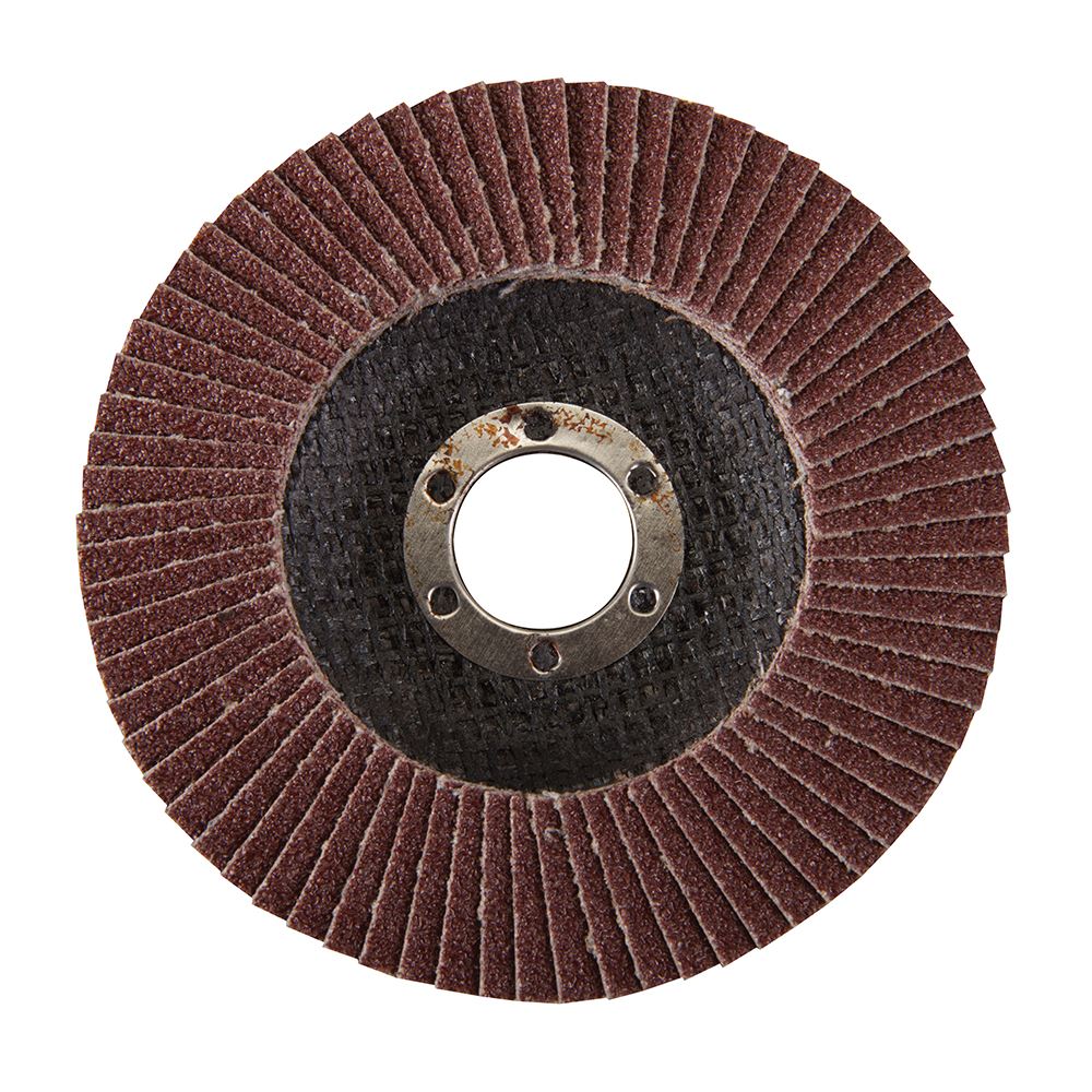 Silverline Aluminium Oxide Flap Disc, 115mm, 60 Grit