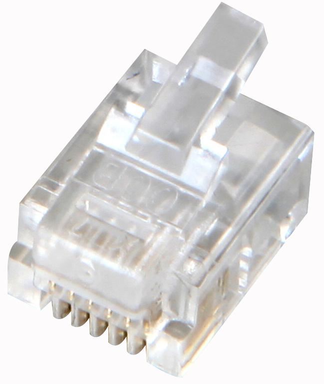 COB 6P6C RJ12 Ongeschilde Connector, 10 Stuks