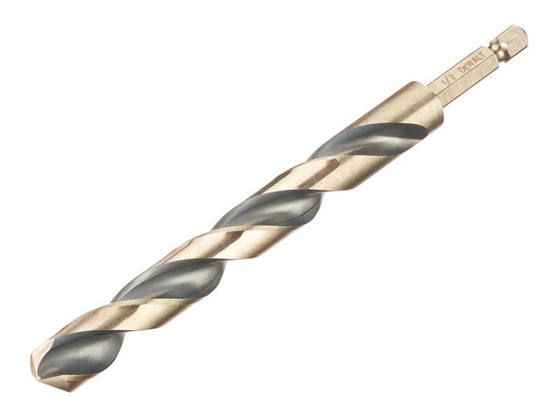 DeWalt 13mm Black & Gold Hex HSS-G Drill Bit