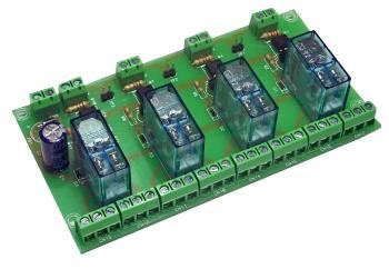 CEBEK מודול ממסר 12V עם 4 כניסות ו-4 יציאות דו־קוטביות
