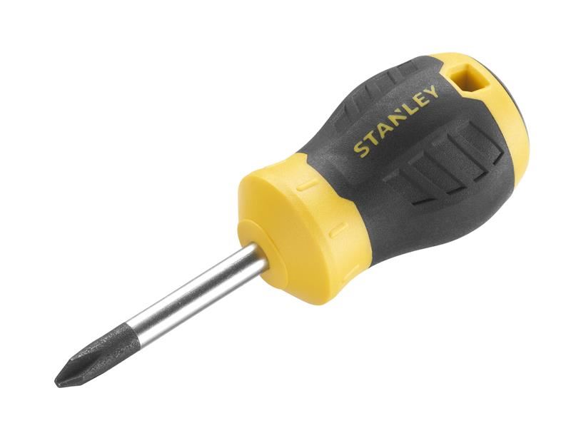 STANLEY Cushion Grip Stubby Phillips Screwdriver PH2 x 45mm