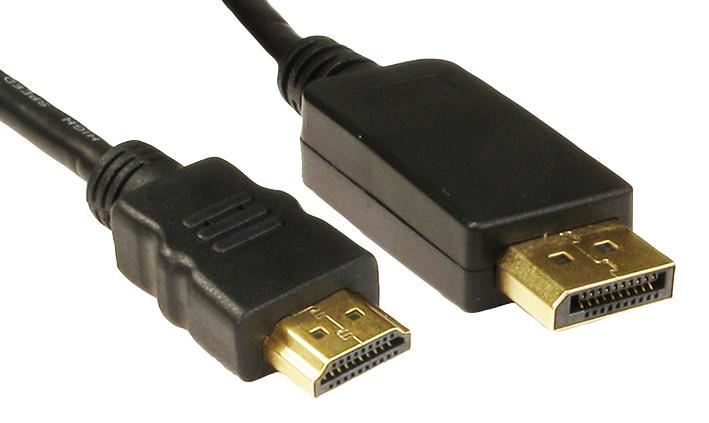 PRO SIGNAL DisplayPort to HDMI 케이블, 2m, 블랙