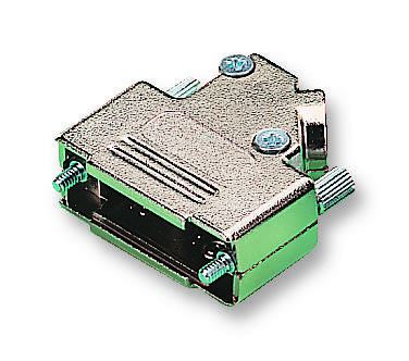MH CONNECTORS - Sambungan D-sub Hood 9 Way Plastik Bersalut Logam, Masukan 45°
