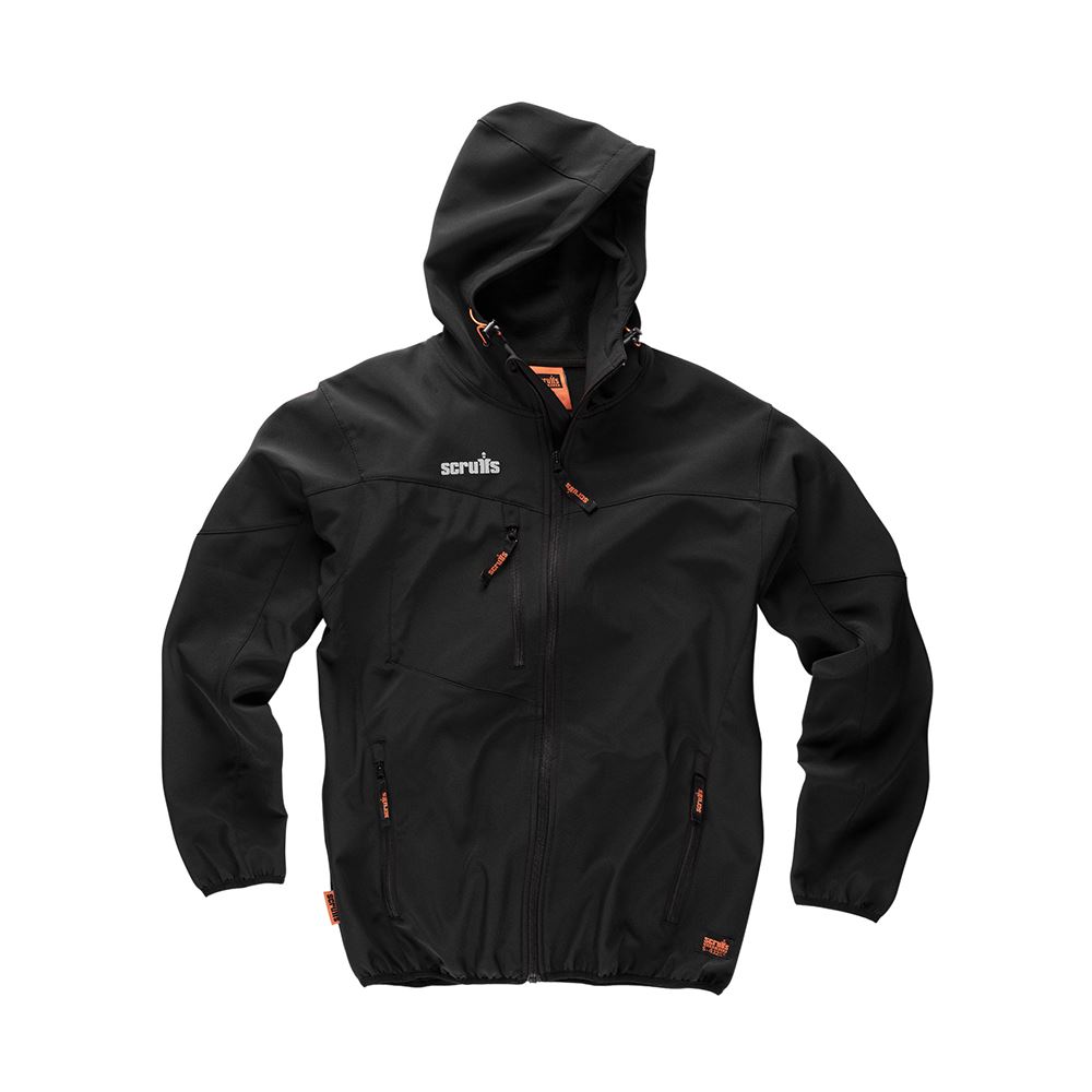 Scruffs Worker Softshell Jacket, Black, XL