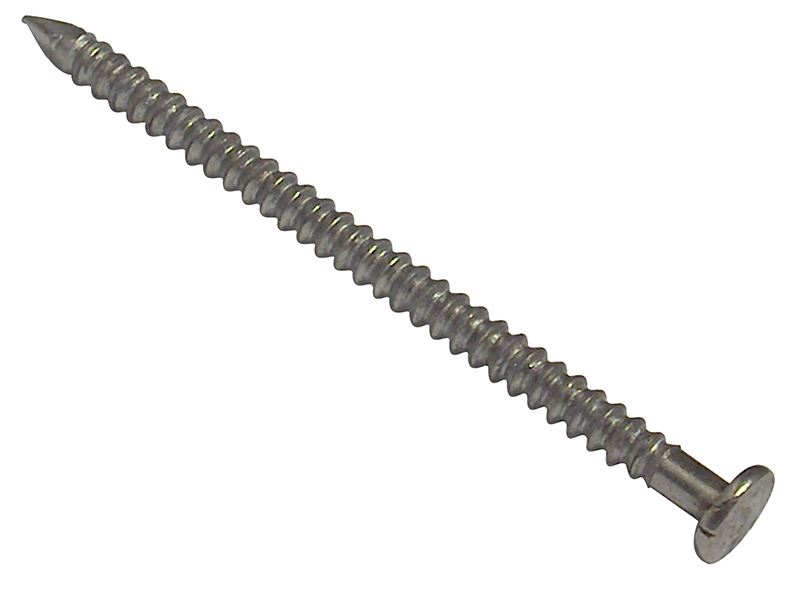 ForgeFix Annular Ring Shank Nails, 75mm, Bright Finish, 500g