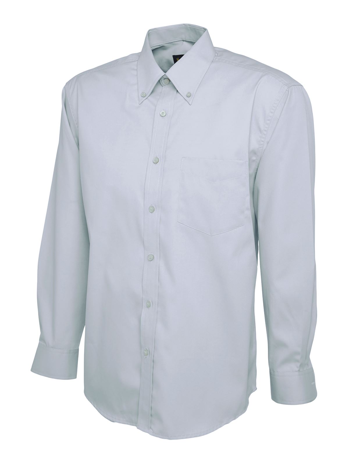 Uneek Men's Light Blue Pinpoint Oxford Shirt - Size 14.5