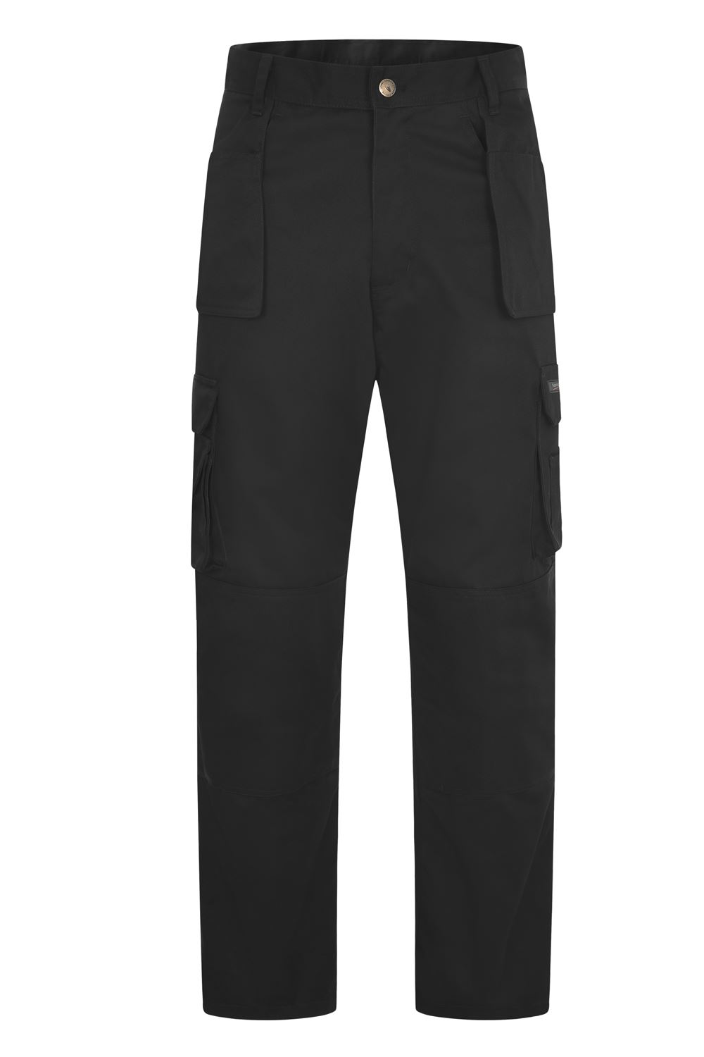 Uneek Unisex Super Pro Work Trousers - 65% Polyester - Black - Size 48