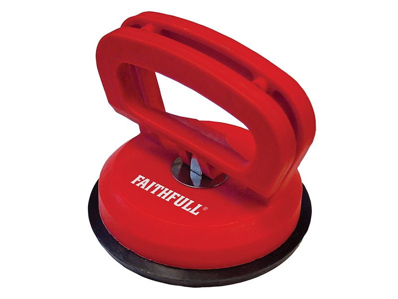 Faithfull Single Pad Suction Lifter, 120mm, for Tiles & Glass