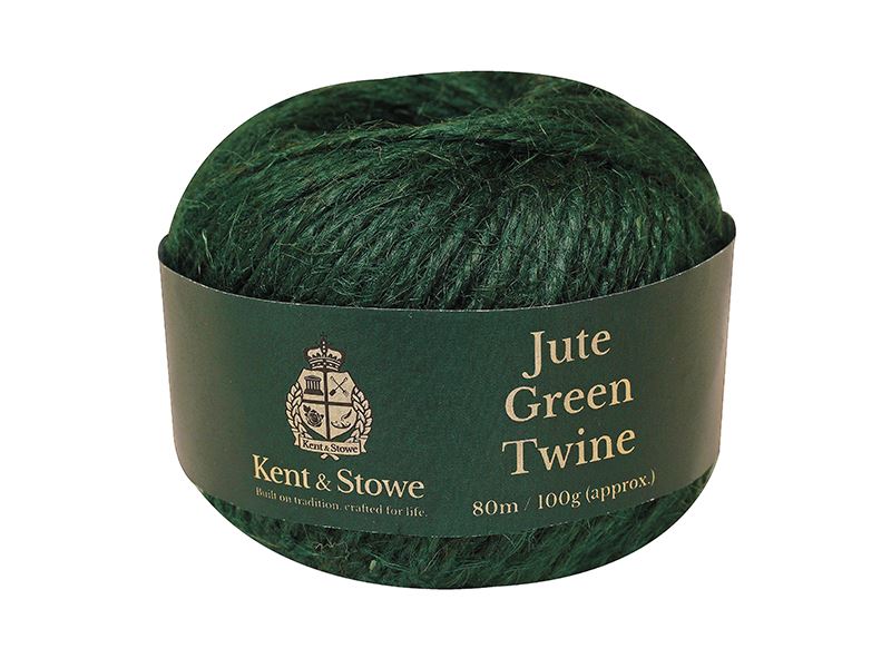 Kent & Stowe Jute Twine, Green, 80m (100g)