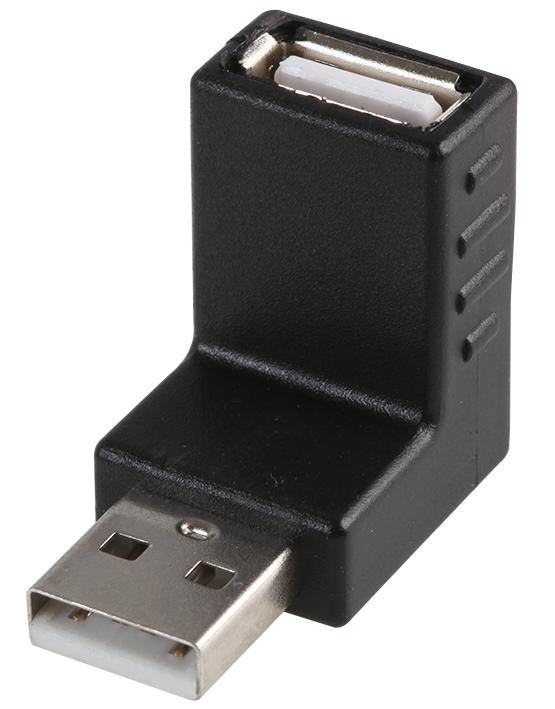 PRO SIGNAL Adaptador USB 2.0 Tipo A en Ángulo Ascendente, 21mm
