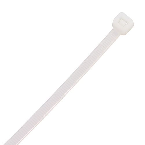 Timco 4.8x370mm Nylon Cable Ties, Natural, Pack of 100