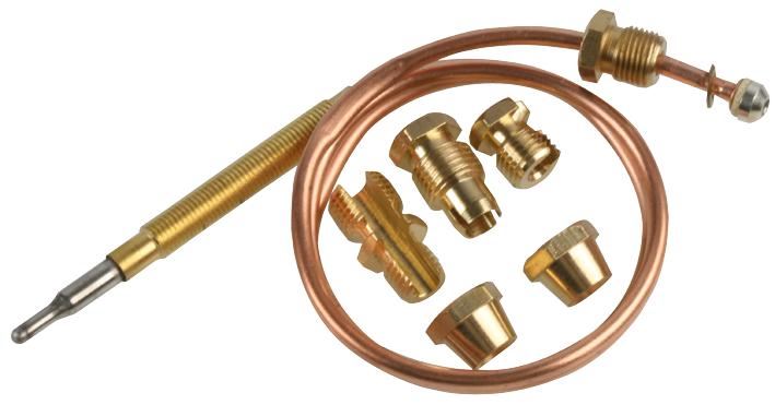 EUROPART Universal Gas Thermocouple Kit, 600mm with 5 Fittings