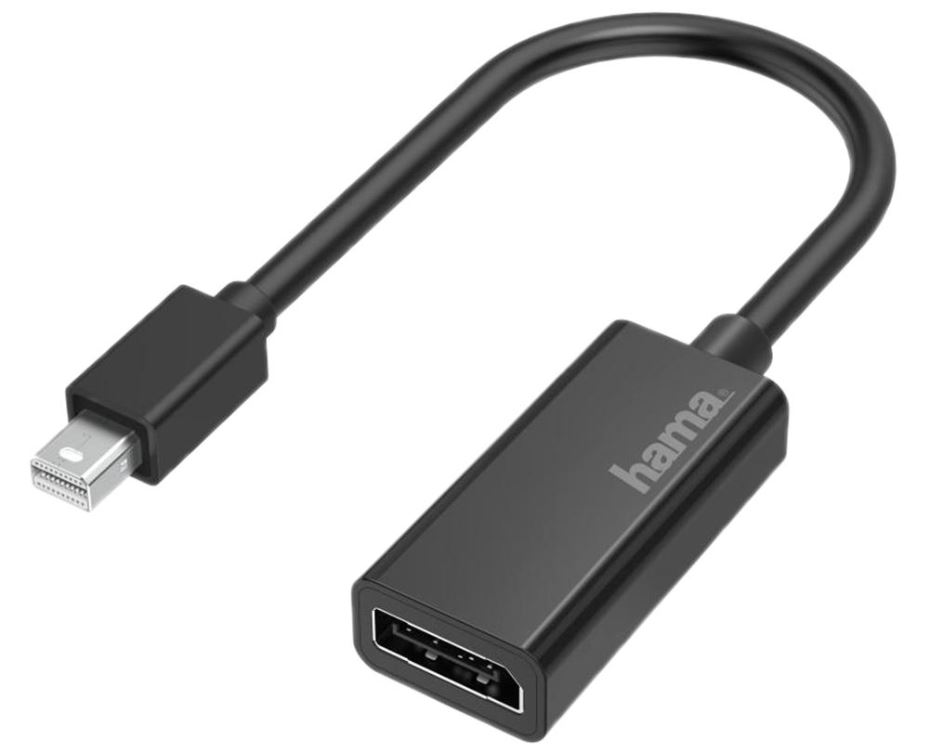 HAMA Adaptador Mini DisplayPort para DisplayPort - 4K UHD, Thunderbolt 2