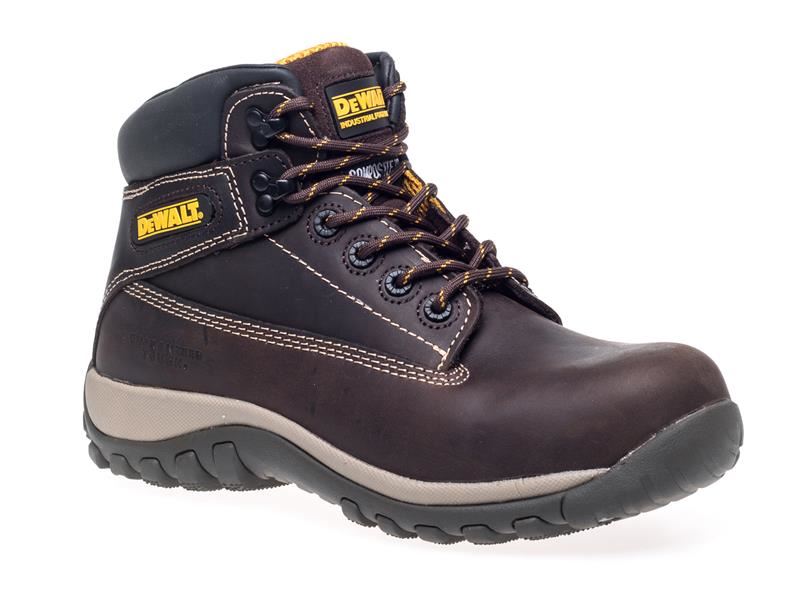 DeWALT Hamer Niet-Metalen Nubuck Veiligheidsschoenen, Bruin, UK 7