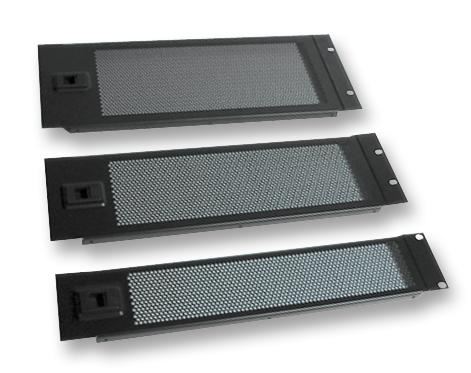 PENN ELCOM - Panel Pintu Rak Bersendi 19 Inci - 4U Berlubang