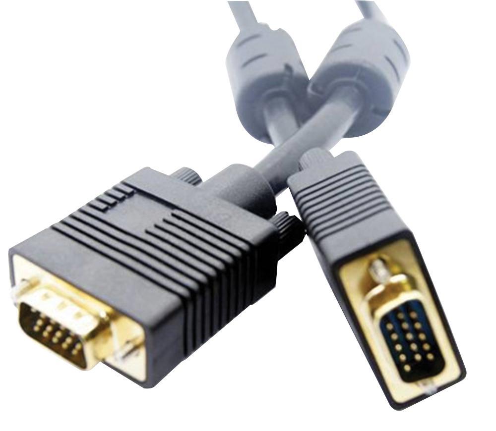 AV Star Premium VGA Male to Male Cable, Gold Plated, 10m Black