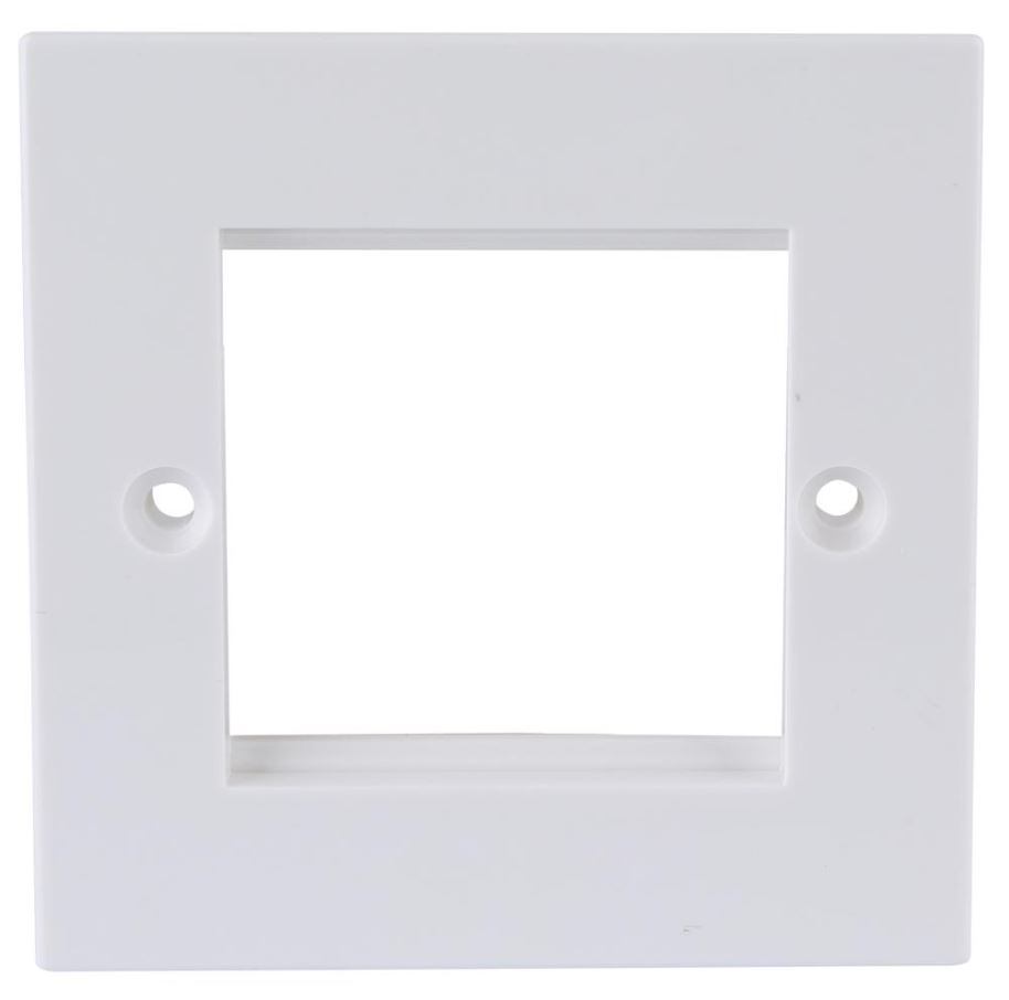 PRO SIGNAL - 1G Einschalige Wandplatten-Rahmen, Weiß, 2 Anschlüsse