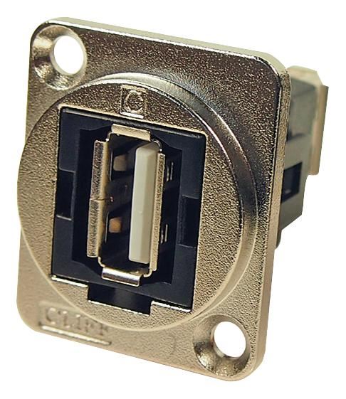 CLIFF USB 2.0 A go A Tairseach Chónaithe Painéil Fréamh XLR Airgid