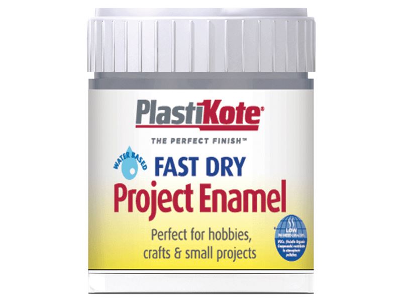 PlastiKote Fast Dry Enamel Paint - Pewter, 59ml