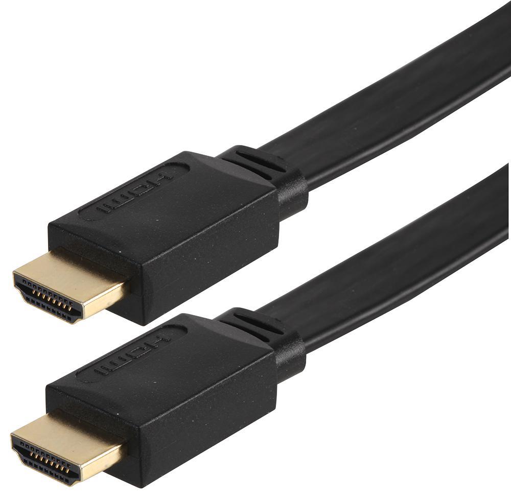 PRO SIGNAL Kabel HDMI Laju Tinggi Lelaki ke Lelaki Kabel Rata Berlapis Emas 3m